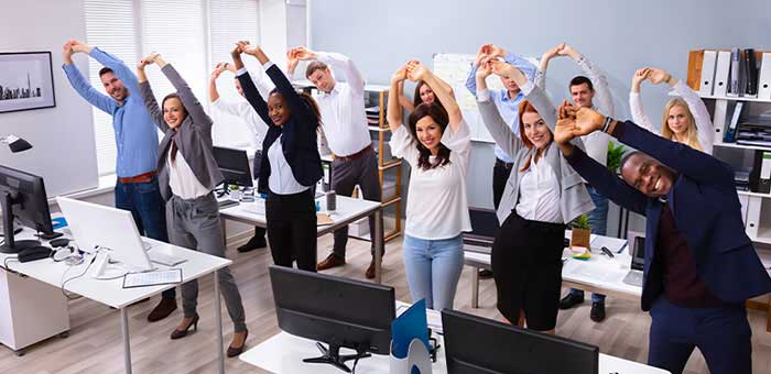 stretches for at the office in Turlock CA
