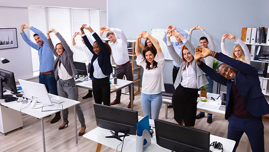 stretches for at the office in Turlock CA